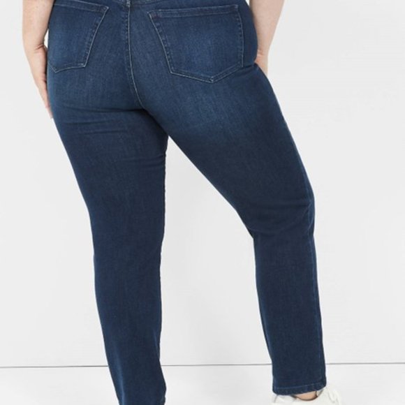 Lane Bryant Flex Magic Waistband Tighter Tummy High Rise Straight jeans 20 TALL - Picture 6 of 6